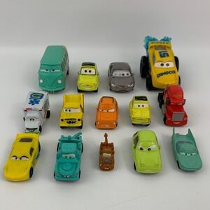 Mattel Disney Pixar Plastic Cars Toy Lot Fillmore Mater Sally Mack Cruz Rami